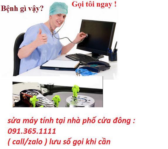 sửa máy tính tại nhà cửa đông sửa máy tính tại nhà cửa đông