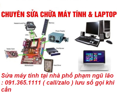 Sửa máy tính tại nhà Phạm Ngũ lão Sửa máy tính tại nhà Phạm Ngũ lão