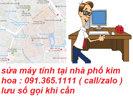 sửa máy tính tại nhà kim hoa