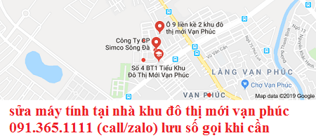 sửa máy tính khu đô thị mới vạn phúc