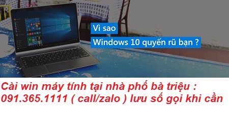 Cài win máy tính phố bà triệu Cài win máy tính phố bà triệu