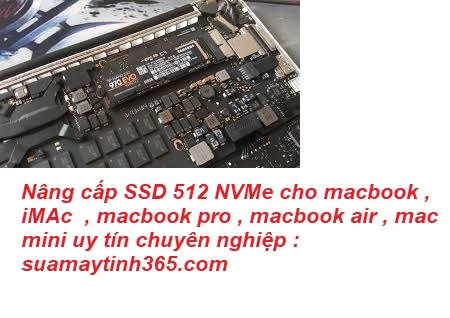 Nâng cấp SSD 512 NVMe cho imac