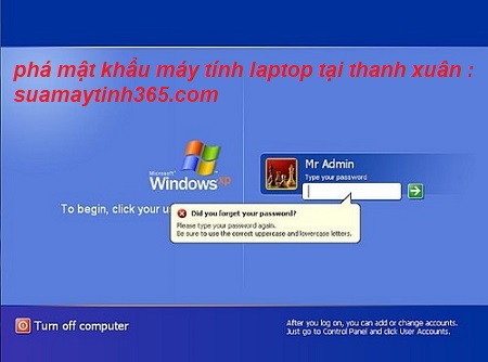phá mật khẩu máy tính quận thanh xuân phá mật khẩu máy tính quận thanh xuân